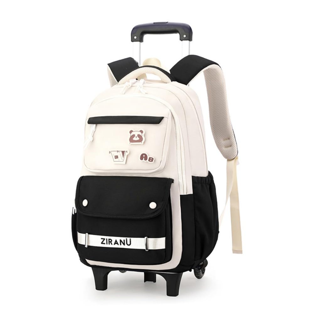 EKUIZAI Rolling Backpack for Girls - Wheeled School Backpack with Extendable Handle for Middle School & Teen Girls | Perfect for School, Travel & Daily Commute
