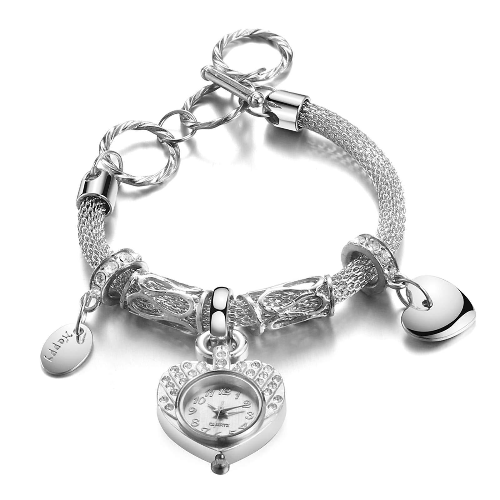 Stylish Large Face Retro Bracelet Quartz Analog Wrist Watch for Women & Men - Perfect for Casual Wear, Office, and Special Occasions