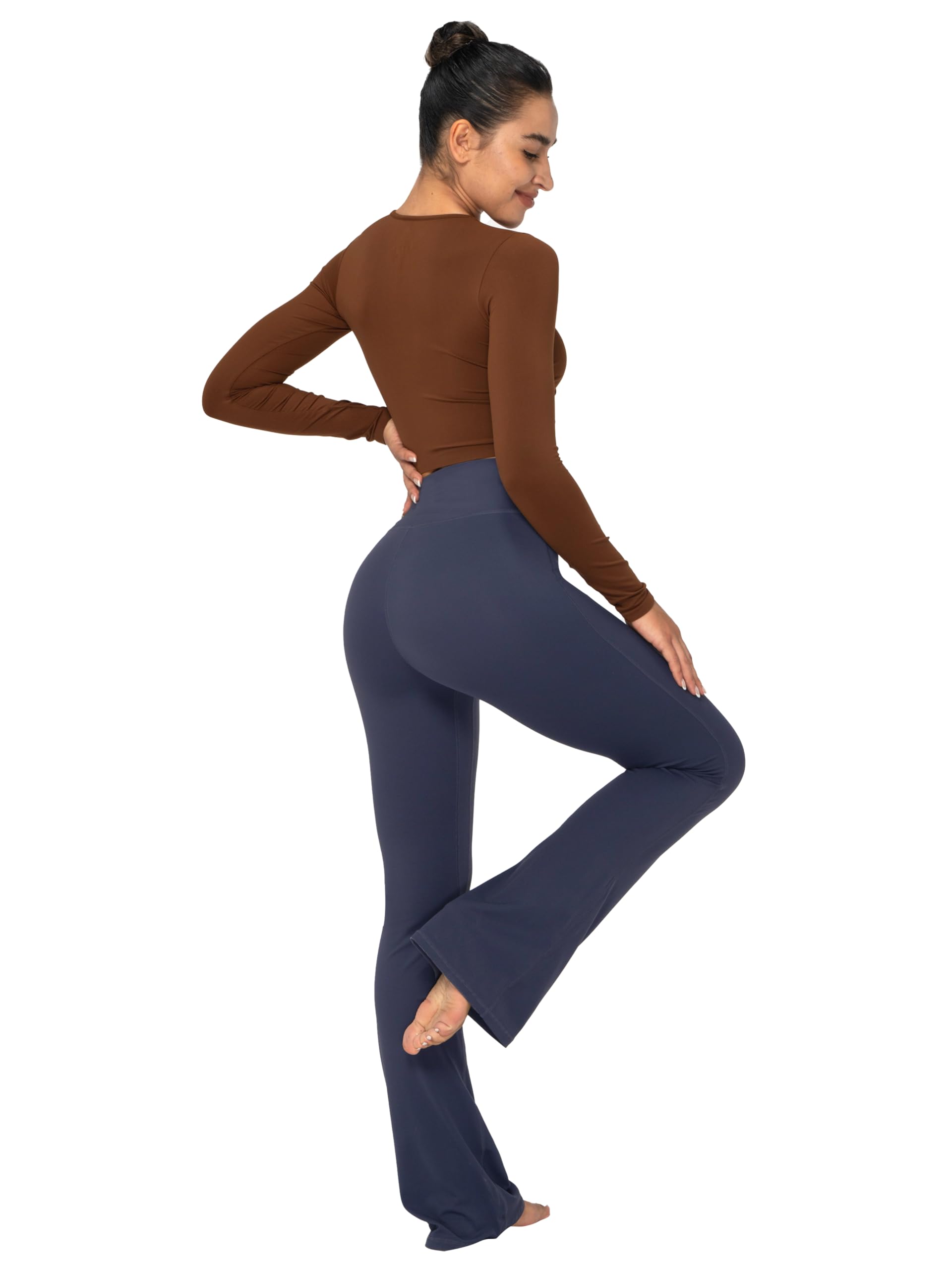 Sunzel Women's High Waist Bootcut Yoga Pants - Tummy Control Mini Flare Leggings for Gym, Workout & Casual Wear | Perfect for Pilates, Running & Everyday Comfort