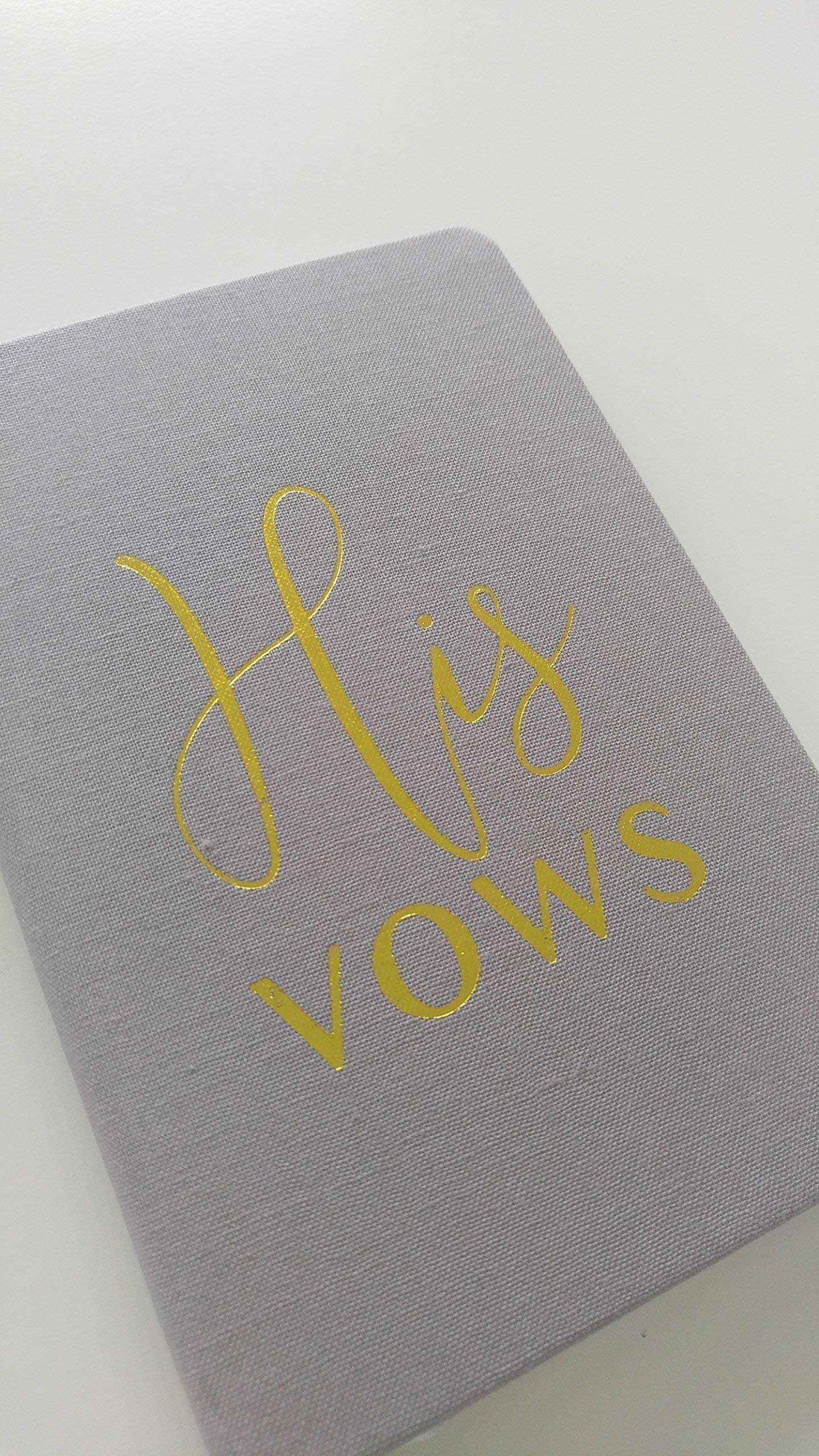 His and Hers Wedding Vow Books - Premium Hardcover Linen Keepsake Journal for Couples | Perfect for Wedding Ceremonies, Anniversaries & Romantic Gift Giving