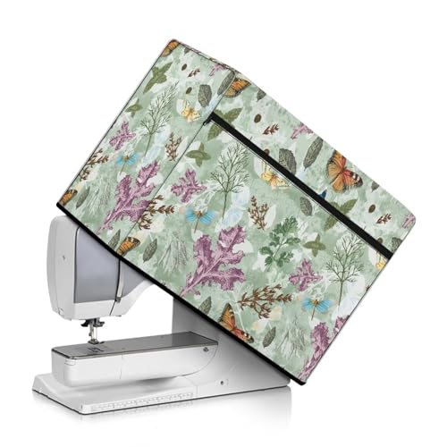 Green Floral Butterfly
