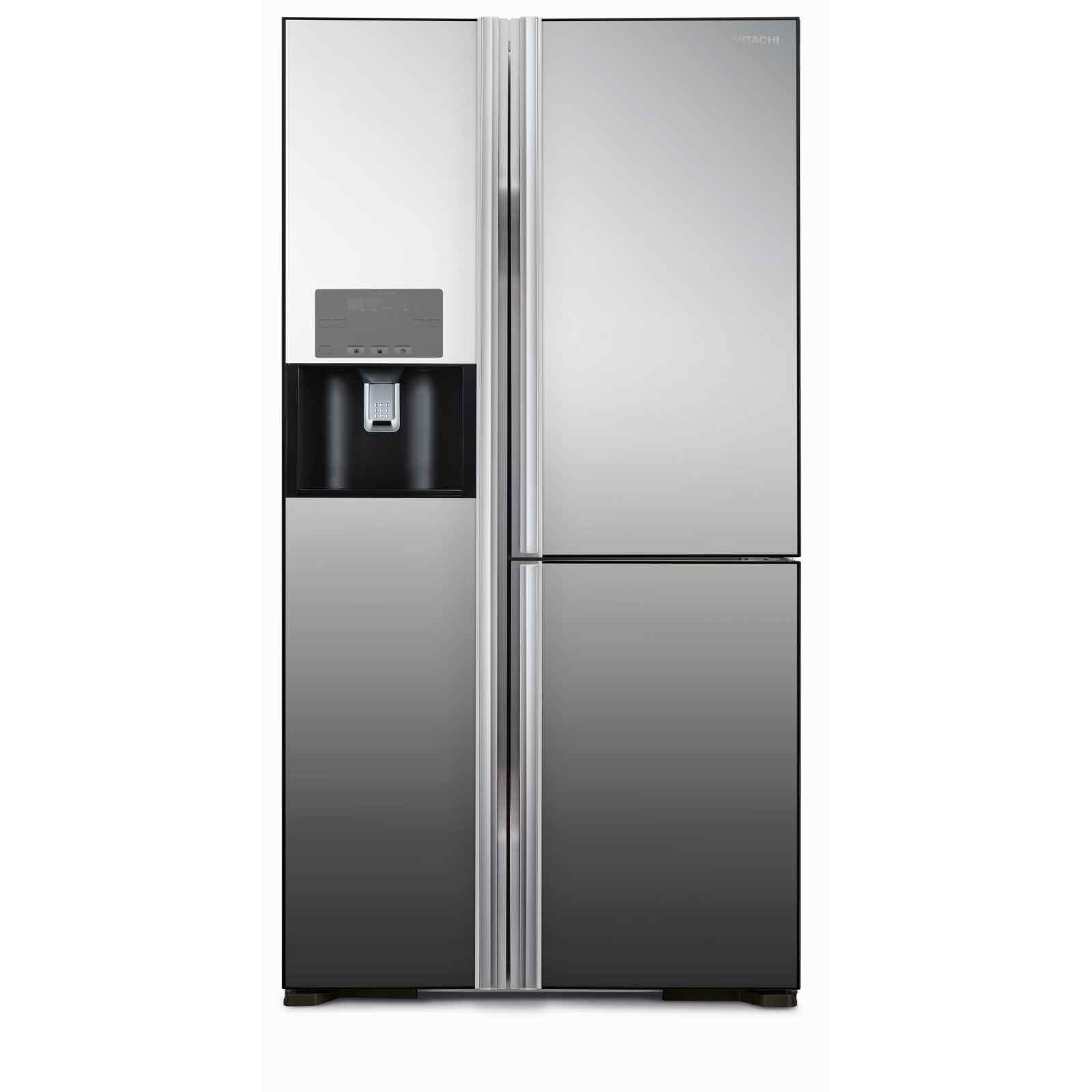 Hitachi 547L 3-Door Side by Side Refrigerator RM700VAG9MSXMIR - Energy Efficient Stainless Steel Fridge for Large Families & Entertaining