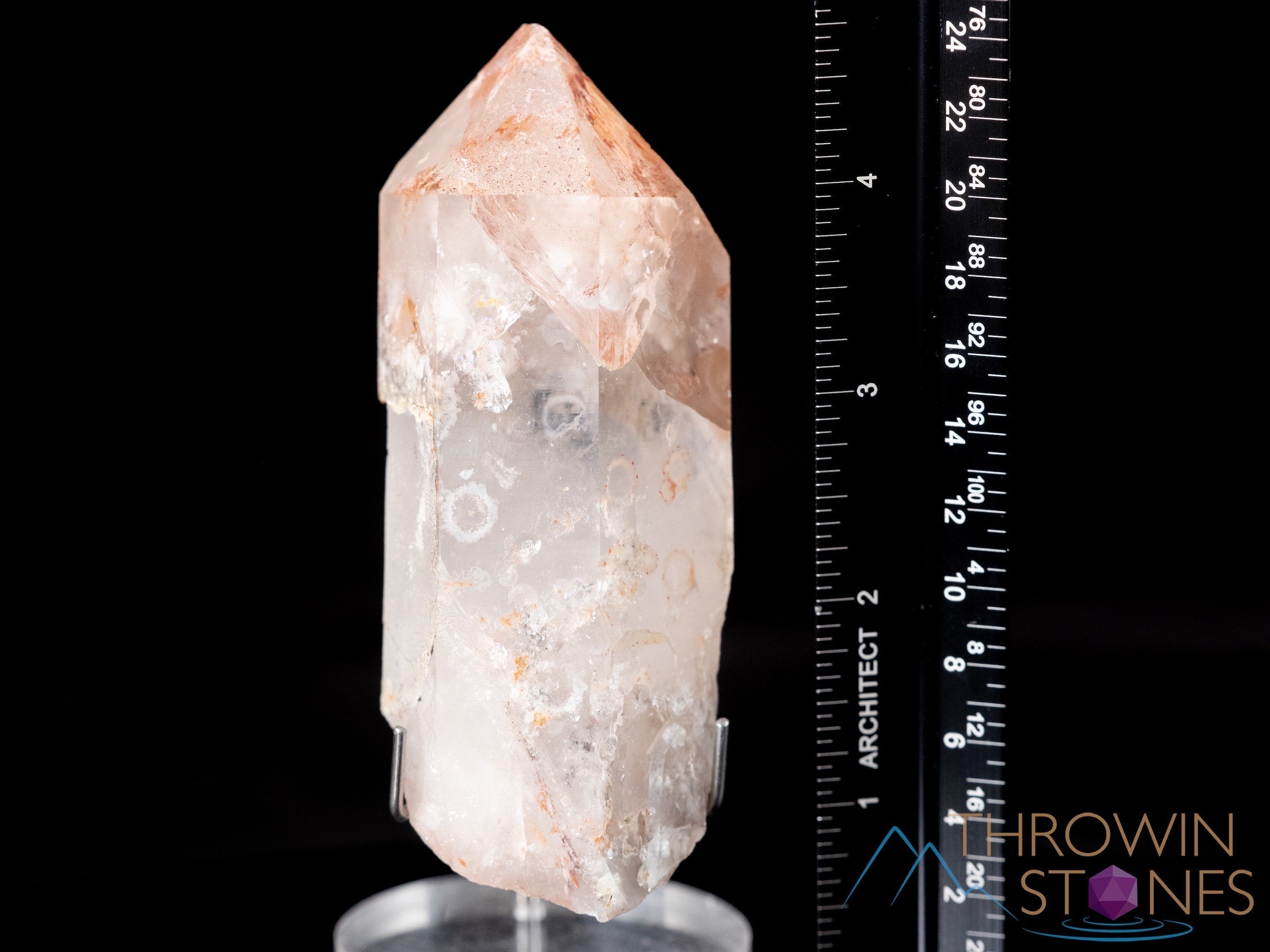 Natural MESSINA QUARTZ Raw Crystal with Hematite & Kaolinite | Healing Stones Collection | Unique Housewarming Gift & Spiritual Home Decor (39209) | Perfect for Meditation, Energy Cleansing & Office Desk Decor