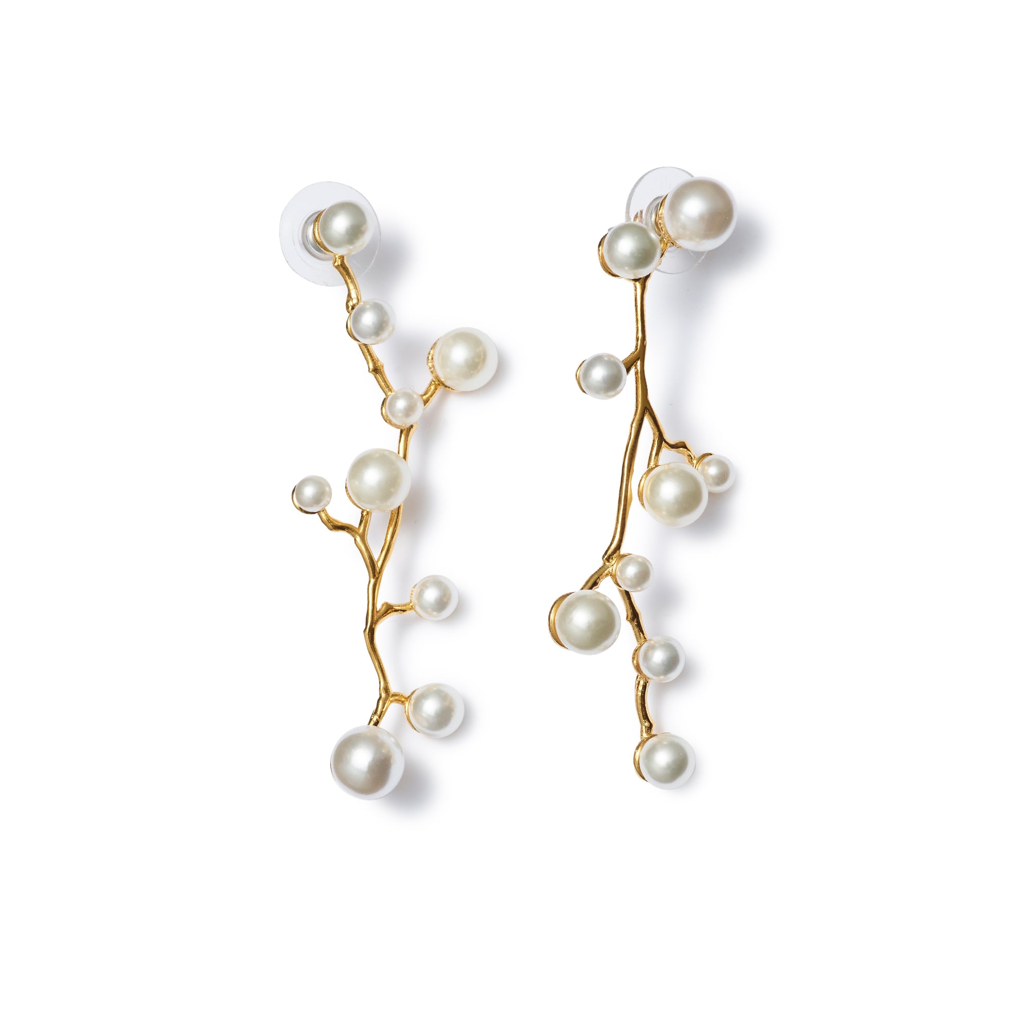 Pearl Forest Earrings – Elegant Dangle Pearl Earrings for Women, Perfect for Weddings, Parties & Special Occasions
