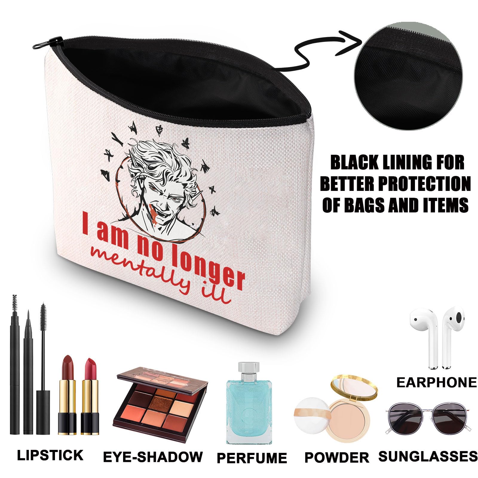 Astarion Makeup Bag - High Elf Themed Cosmetic Pouch for BG3 Fans | Perfect Gift for Gamers & Fantasy Lovers | Great for Travel, Cosplay & Gaming Conventions