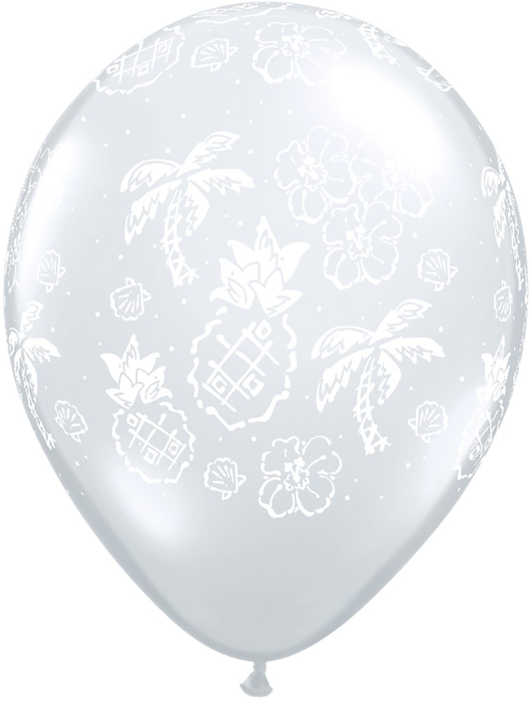 Pioneer Balloon Company 11-Inch Round Solid Latex Balloons - Diamond Clear for Party Decorations, Birthday Celebrations & Special Events