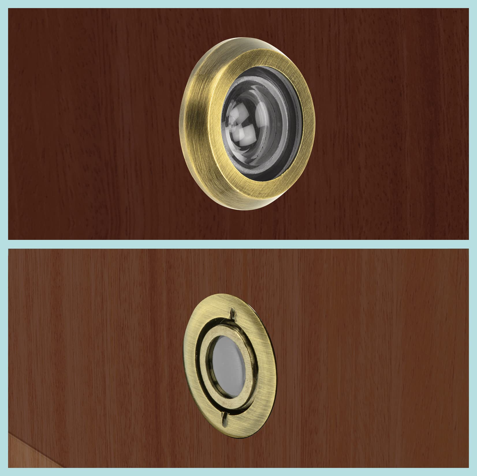 Plantex Antique Door Viewer - Peephole for Main Door, Home, Office & Hotel Security - Enhance Safety with Wide-Angle Viewing for Apartments & Entry Doors
