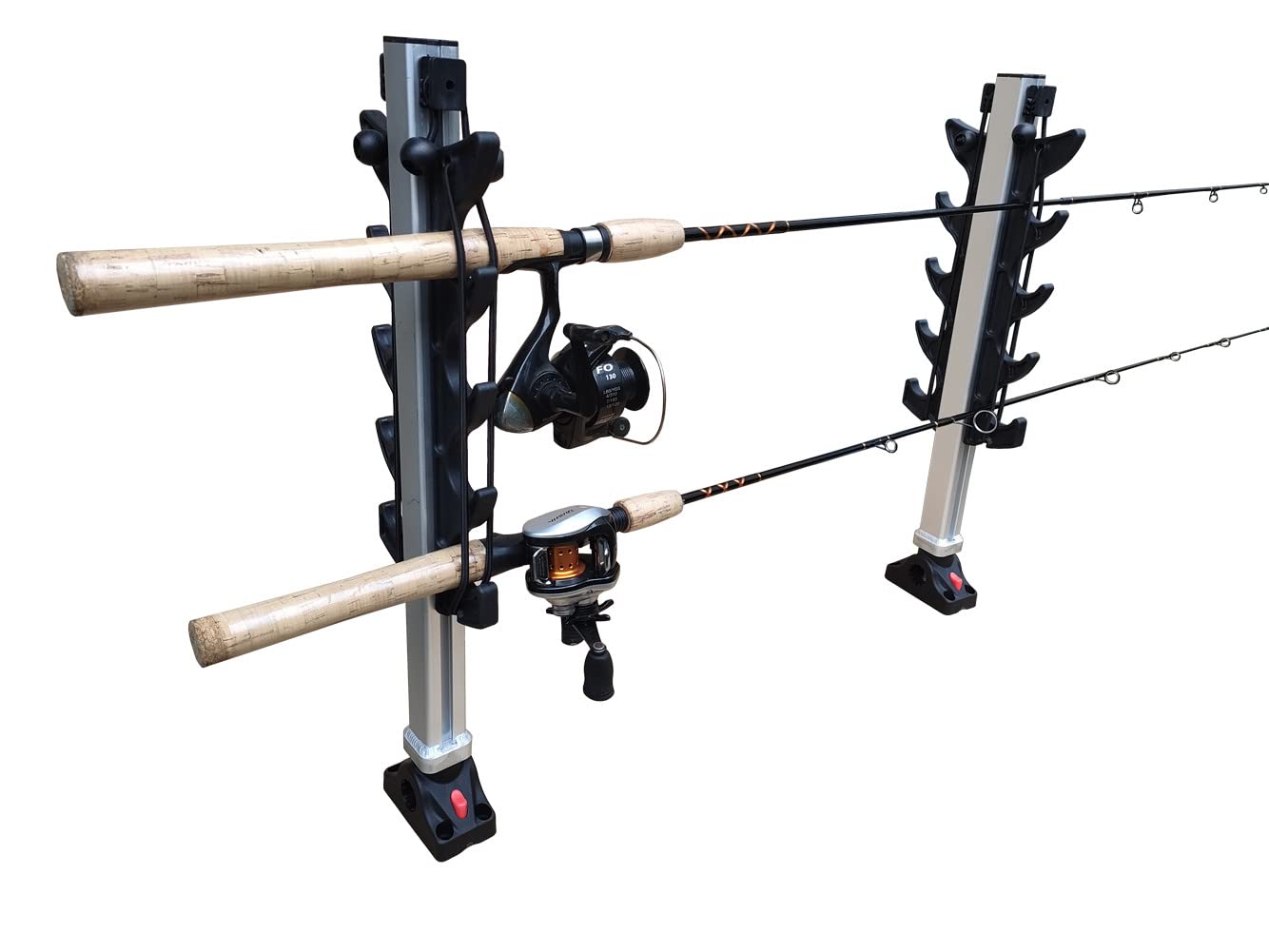 Brocraft Crappie Rod Holder - Boat Rod Storage System & Transport Rack for Fishing Rods | Perfect for Boat, Kayak, and Shore Fishing Organization