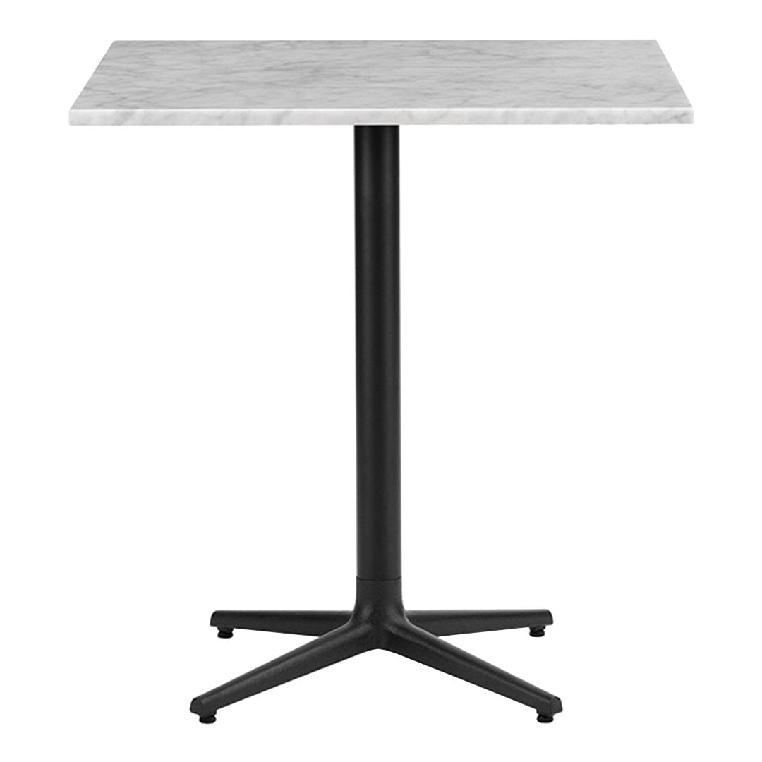 Allez Square Outdoor Cafe Table - Durable Metal Bistro Set for Patio, Garden, Restaurant - Weather-Resistant & Easy to Clean - Perfect for Dining, Coffee, Socializing Outdoors