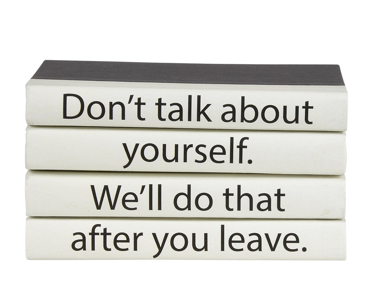 Don't Talk About Book Set - 4 Volume Collection | Inspirational Reading for Personal Growth & Self-Improvement | Perfect for Book Clubs, Gifts & Home Libraries