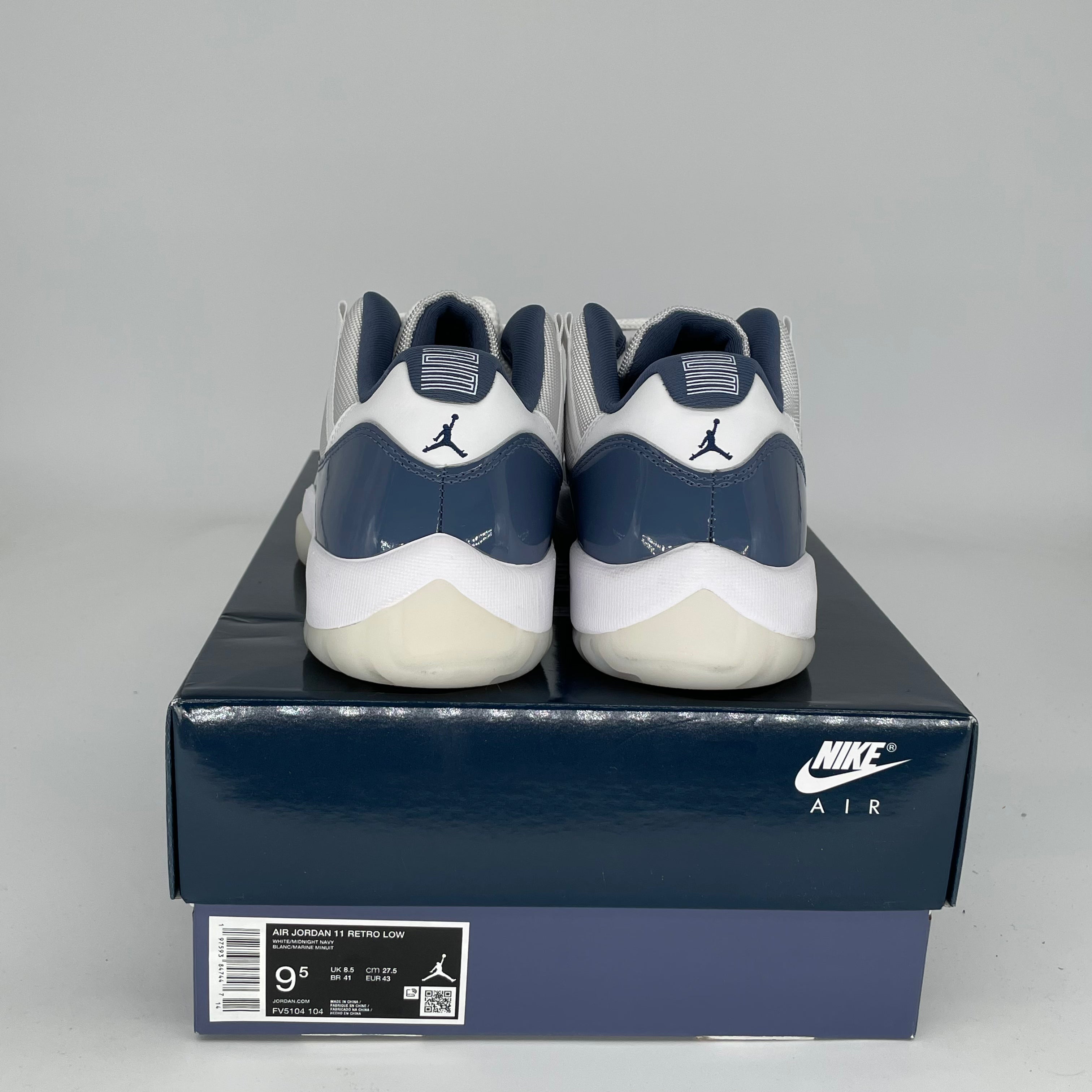 **Air Jordan 11 Low Diffused Blue Men's Basketball Shoes - Size 9.5 (FV5104-104) | Retro Sneakers for Casual Wear & Street Style**