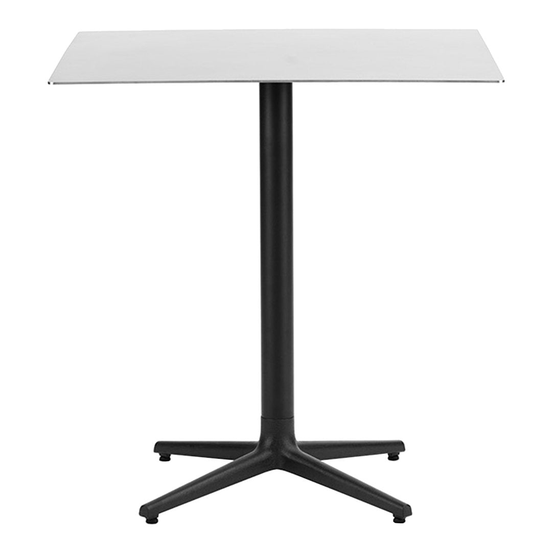 Allez Square Outdoor Cafe Table - Durable Metal Bistro Set for Patio, Garden, Restaurant - Weather-Resistant & Easy to Clean - Perfect for Dining, Coffee, Socializing Outdoors