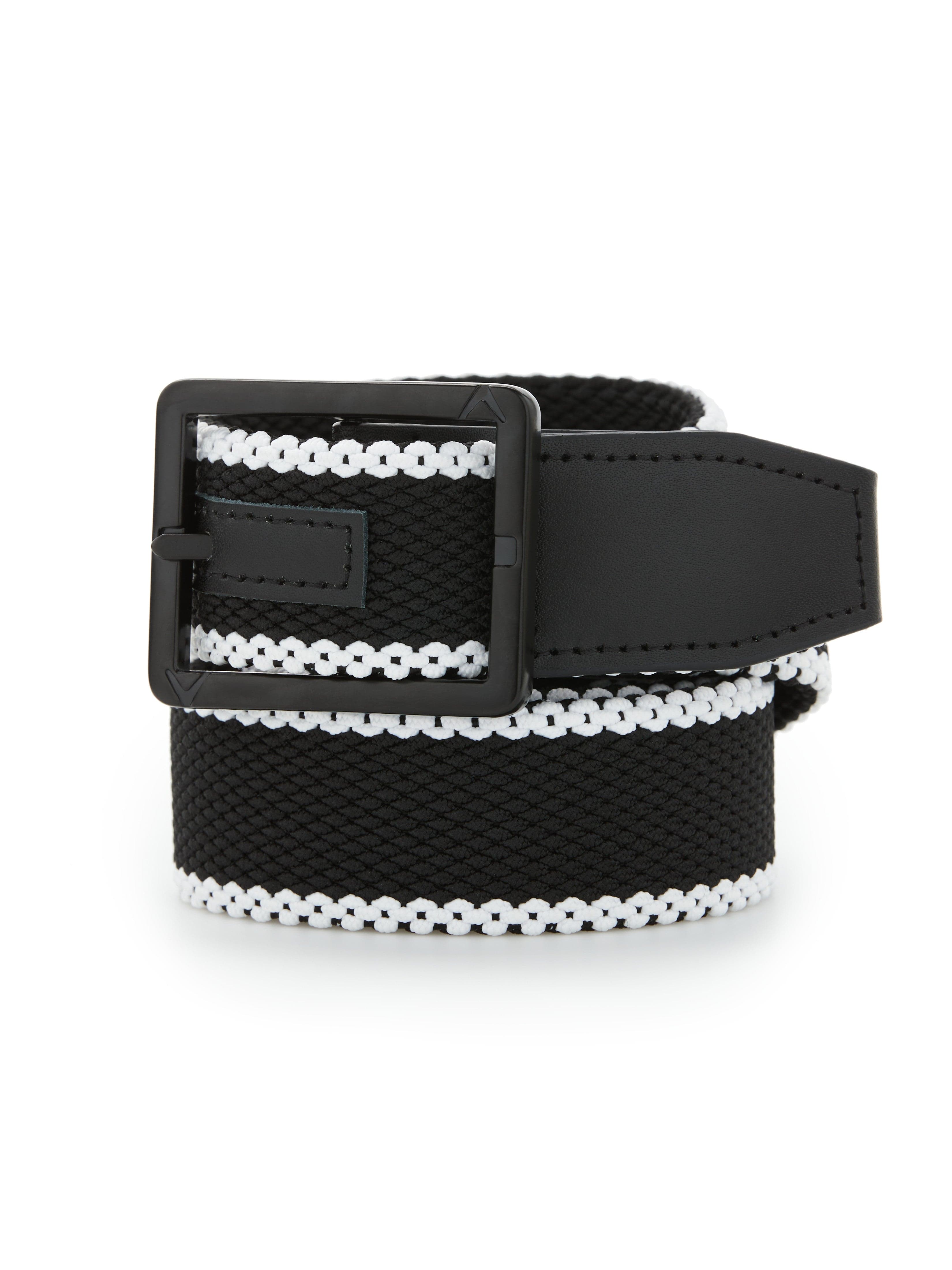 Men's Striped Stretch Belt - Adjustable & Comfortable Waistband for Casual & Business Wear | Perfect for Jeans, Chinos & Office Pants | Durable & Stylish Accessory