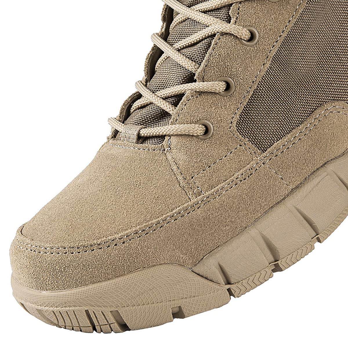 FREE SOLDIER Men's 6-Inch Tactical Hiking Boots - Lightweight Military Work Boots with Breathable Design for Outdoor, Desert & Adventure Use - Perfect for Hiking, Camping & Heavy Duty Work