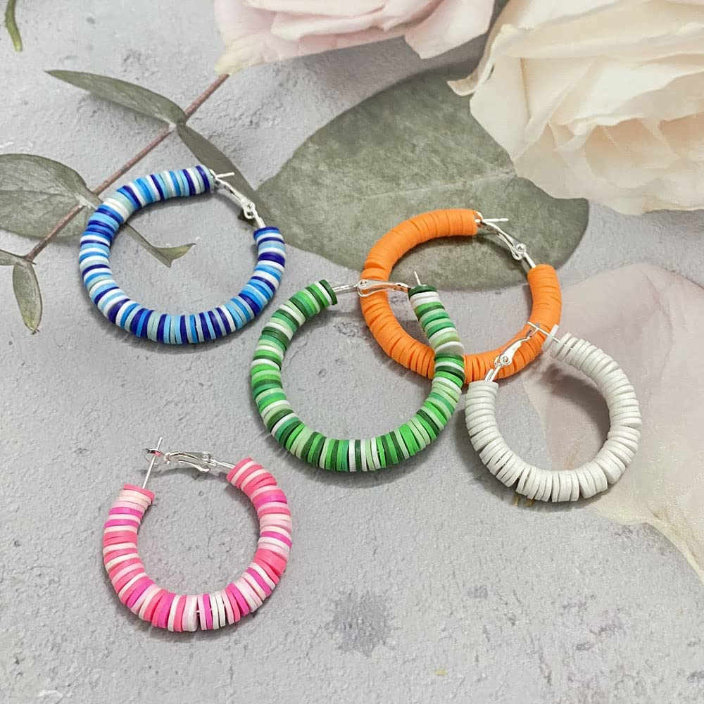 3000pcs 6mm Beige Heishi Beads - Polymer Clay Spacer Beads for Jewelry Making, DIY Bracelets, Necklaces & Earrings - Flat Round Craft Beads for Handmade Accessories (Perfect for Boho, Macrame & Beading Projects)
