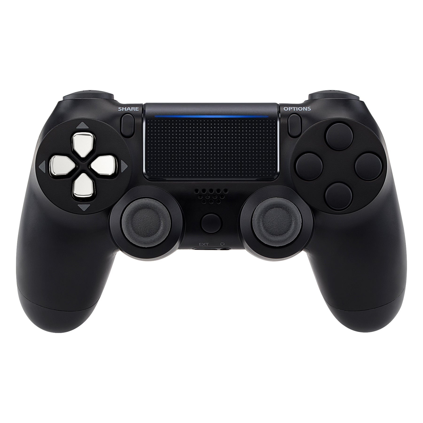 eXtremeRate Ergonomic Split D-Pad Buttons (SDP Buttons) for PS5 Controller - Chrome Silver Independent Directional Buttons Compatible with PS5 Edge & All PS4 Models (JPF8007) - Perfect for Gaming, Fighting Games & Enhanced Controller Customization
