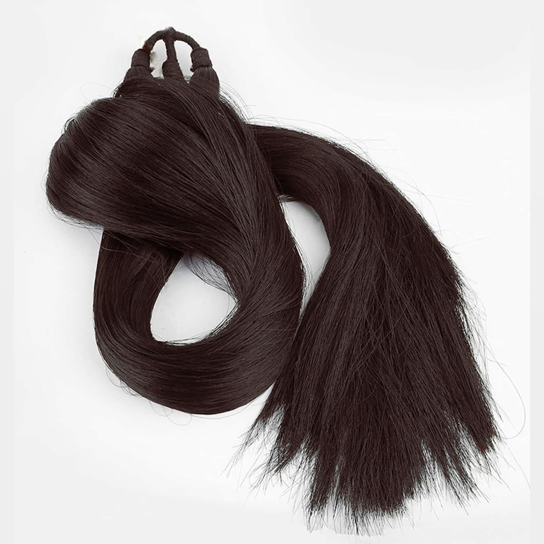 VinshBond Hair Parandi Hair Extension - Brown Hair Choti for Women | Long Braided Hair Accessories for Weddings, Parties & Cultural Events