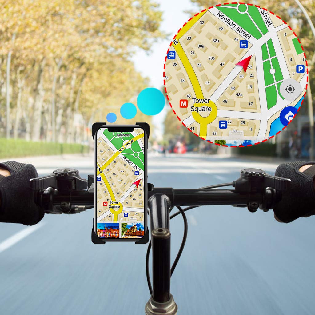 Universal Bike Phone Mount - Anti-Shake 360° Rotatable Holder for 4-6