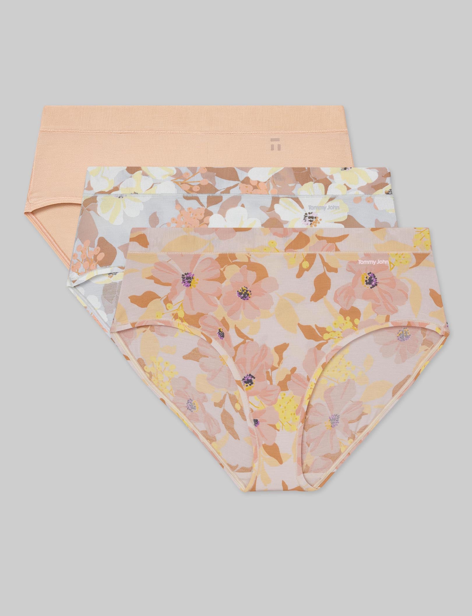 Women's High Rise Brief Underwear - 3 Pack Soft Second Skin Comfort for Everyday Wear & Lounge