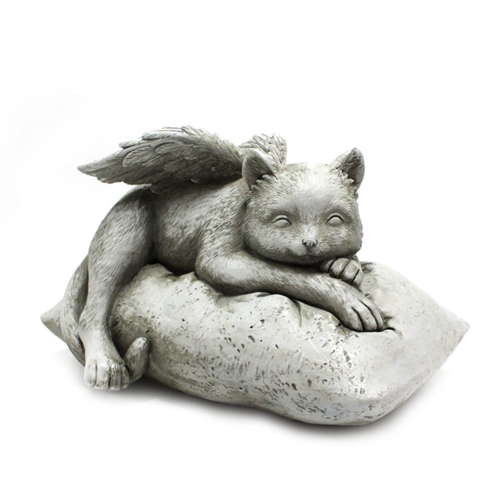 Handmade Dog Memorial Stones - Personalized Pet Memorial Gifts, Angel Dog Statue for Garden Decor, Resin Sleeping Dog Ornament for Pet Loss Remembrance & Grave Marker Tribute - Perfect for Backyard Memorials, Pet Cemeteries & Healing Gardens