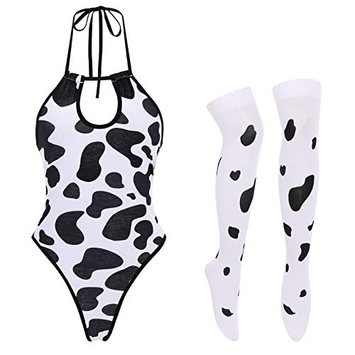 White Cow Bodysuit Set