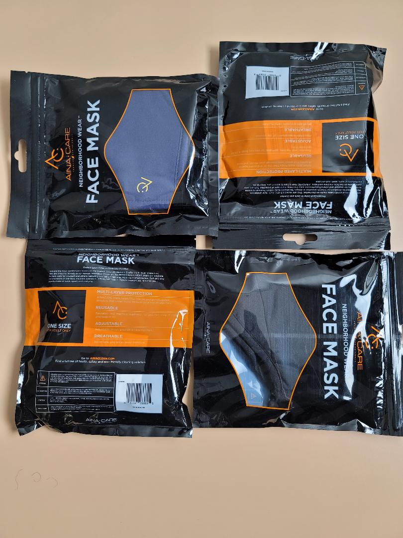 Premium Adult Face Mask 2-Pack - Reusable & Breathable for Daily Protection, Workouts & Travel