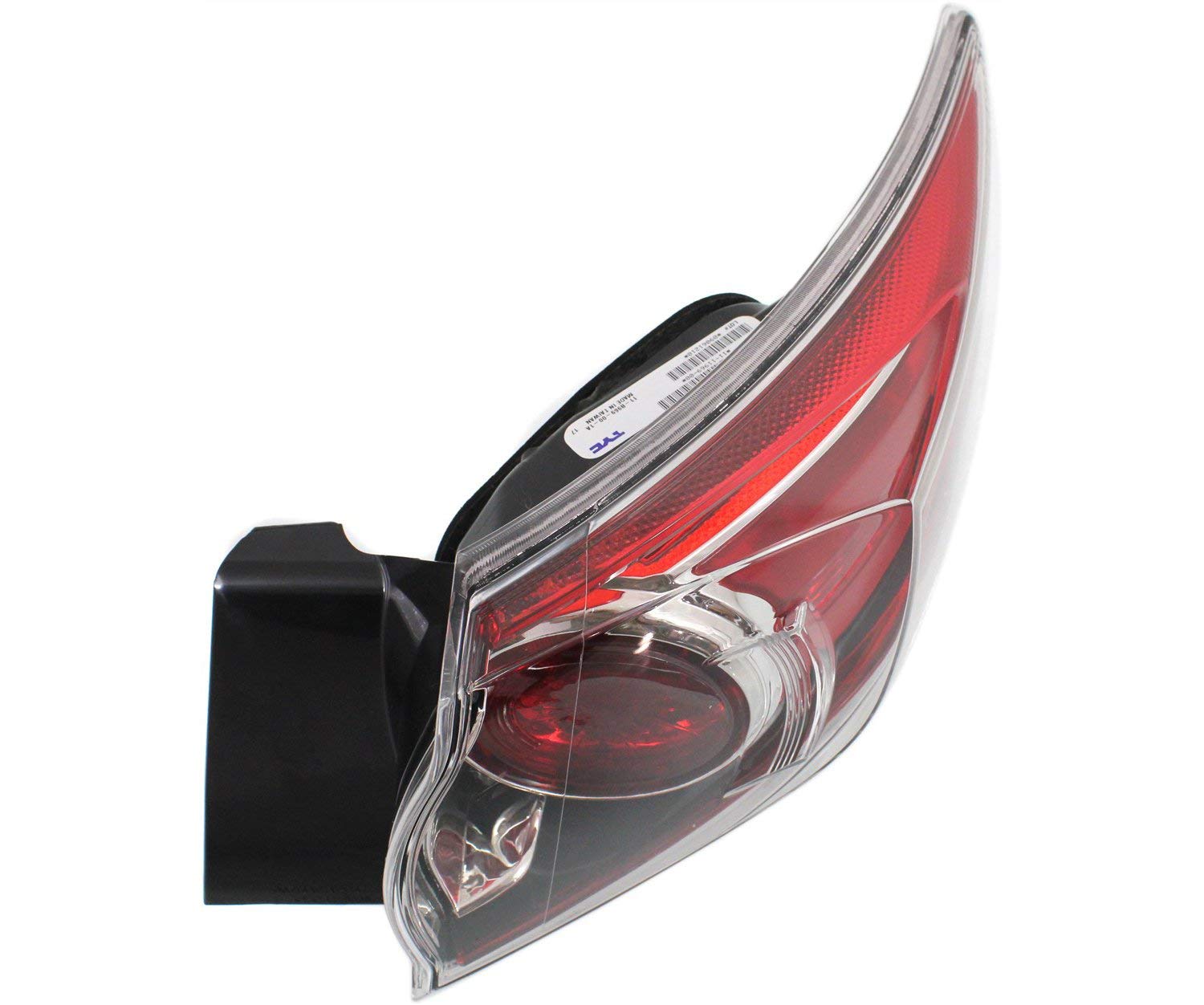 Garage-Pro 2-Piece Tail Light Set Compatible with 2010-2013 Mazda 3 Hatchback - Halogen Bulbs Included - Driver & Passenger Side - Body Mounted Standard Type - Perfect for Night Driving & Vehicle Safety Enhancement
