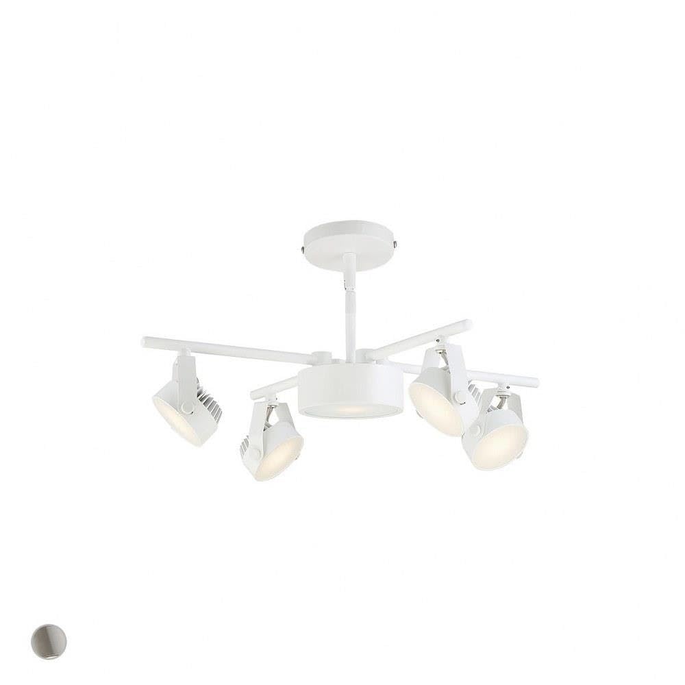 Eurofase 120V White Finish Track Lighting Kit - Modern Adjustable Ceiling Lights for Living Room, Kitchen, and Retail Spaces