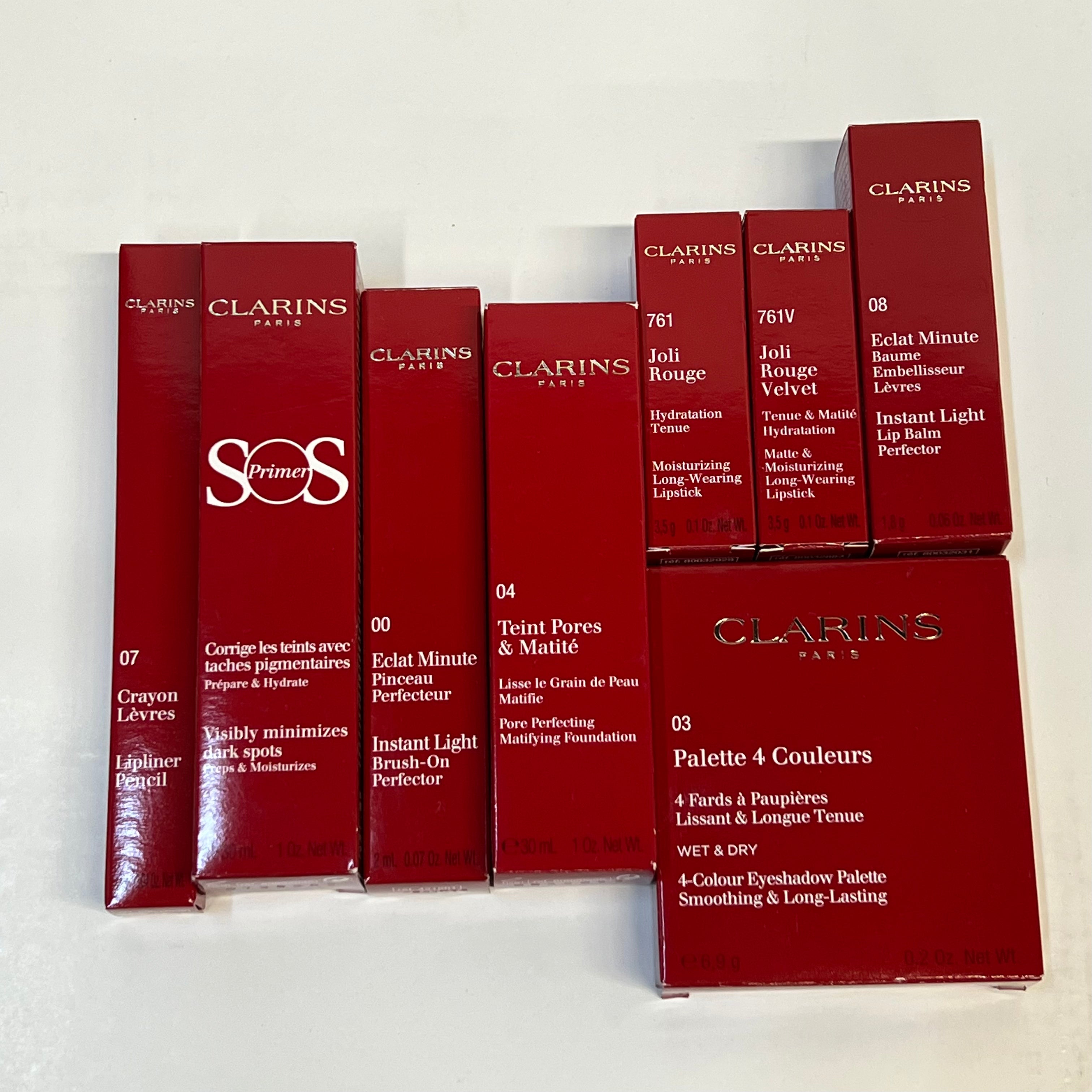 Wholesale Clarins Cosmetics Set - 50 Piece Assorted Lot (Boxed) | Perfect for Retailers, Salons & Gift Shops