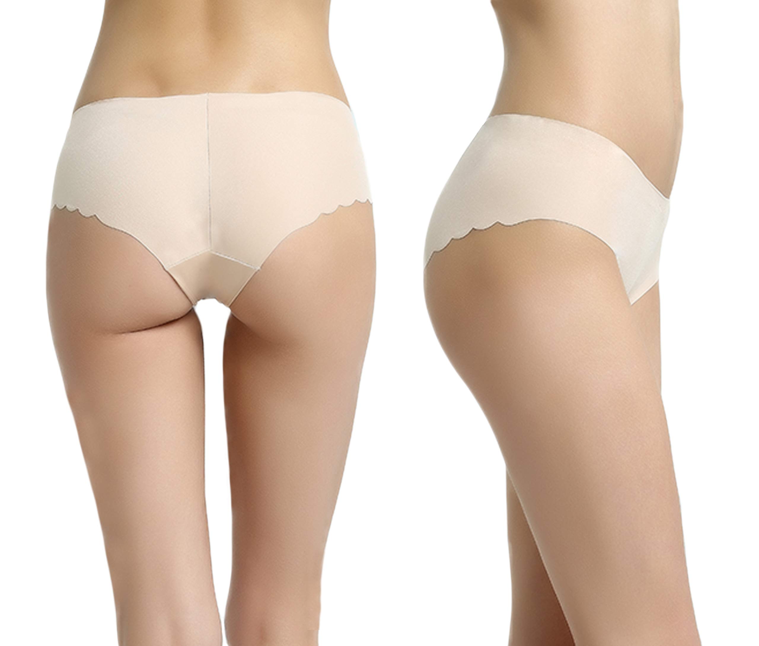 Vanever Women's No VPL Panties 2 Pack - Seamless Invisible Hipster Underwear for Everyday Comfort, Low Rise Bikini Underwear for Yoga, Workout & Daily Wear