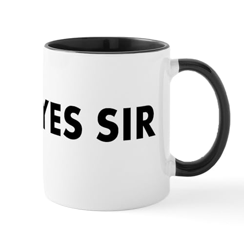 White/Black Inside - Yes Sir Hat Design Mug