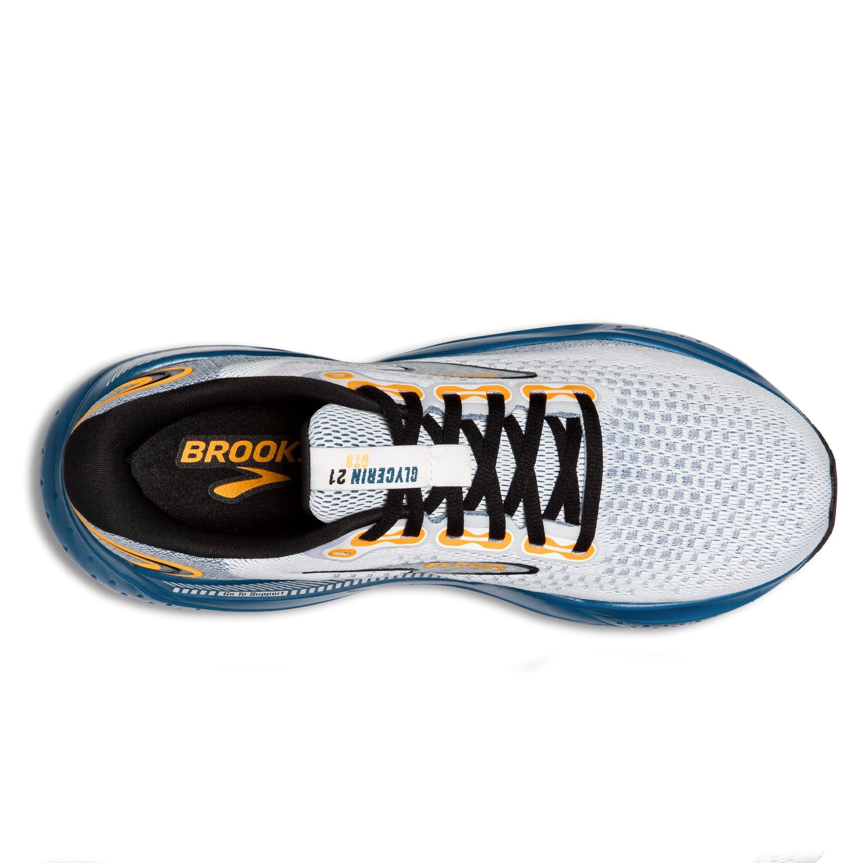 Men's Brooks Glycerin GTS 21 Running Shoes - Premium Stability & Cushioning for Road Running, Jogging, and Marathon Training