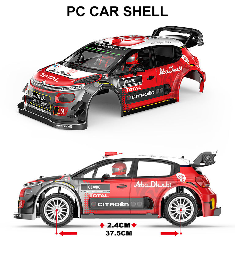 MJX Hyper Go 7303 1/7 Scale Brushless RC Rally Car - 60KM/H High Speed, WRC C3 Replica, Final Stable Version - Perfect for Off-Road Racing, Backyard Driving & RC Car Enthusiasts