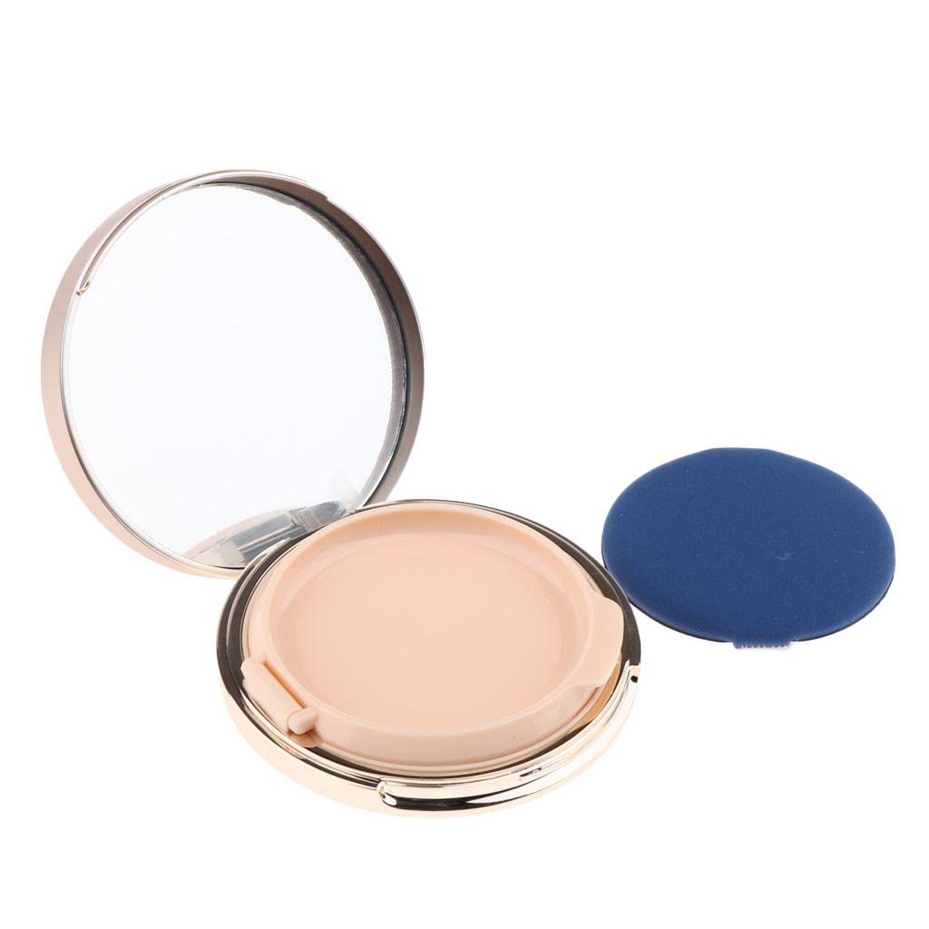 VMS INDIA Portable Air Cushion Puff Box - Compact BB Cream & Powder Container with Air Cushion Sponge | Perfect for Makeup Touch-Ups On The Go, Travel & Daily Beauty Routine