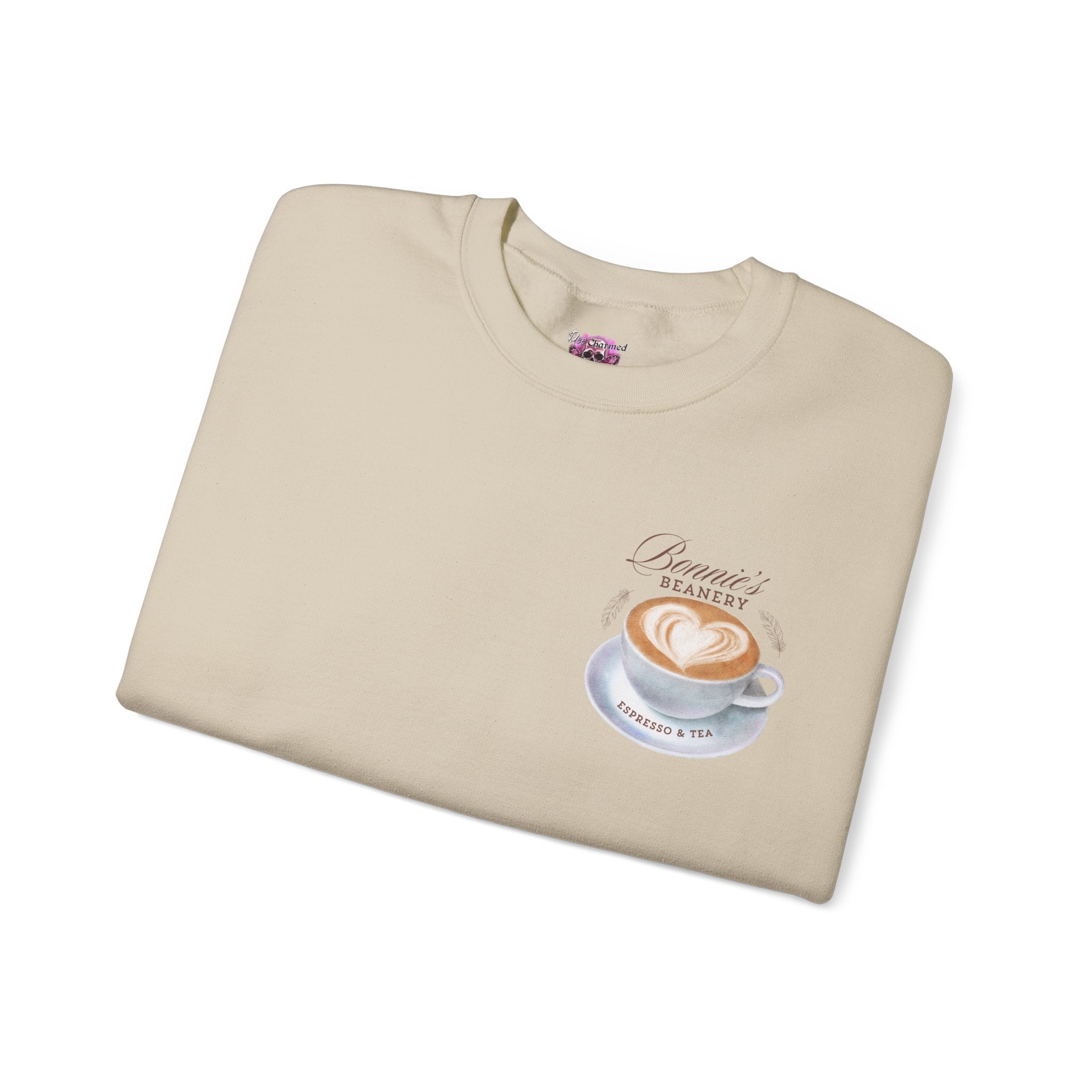 Bonnie's Beanery Women's Crewneck Sweatshirt - Cozy Casual Pullover for Everyday Wear, Coffee Lovers Gift, Lounge & Outfit Essential