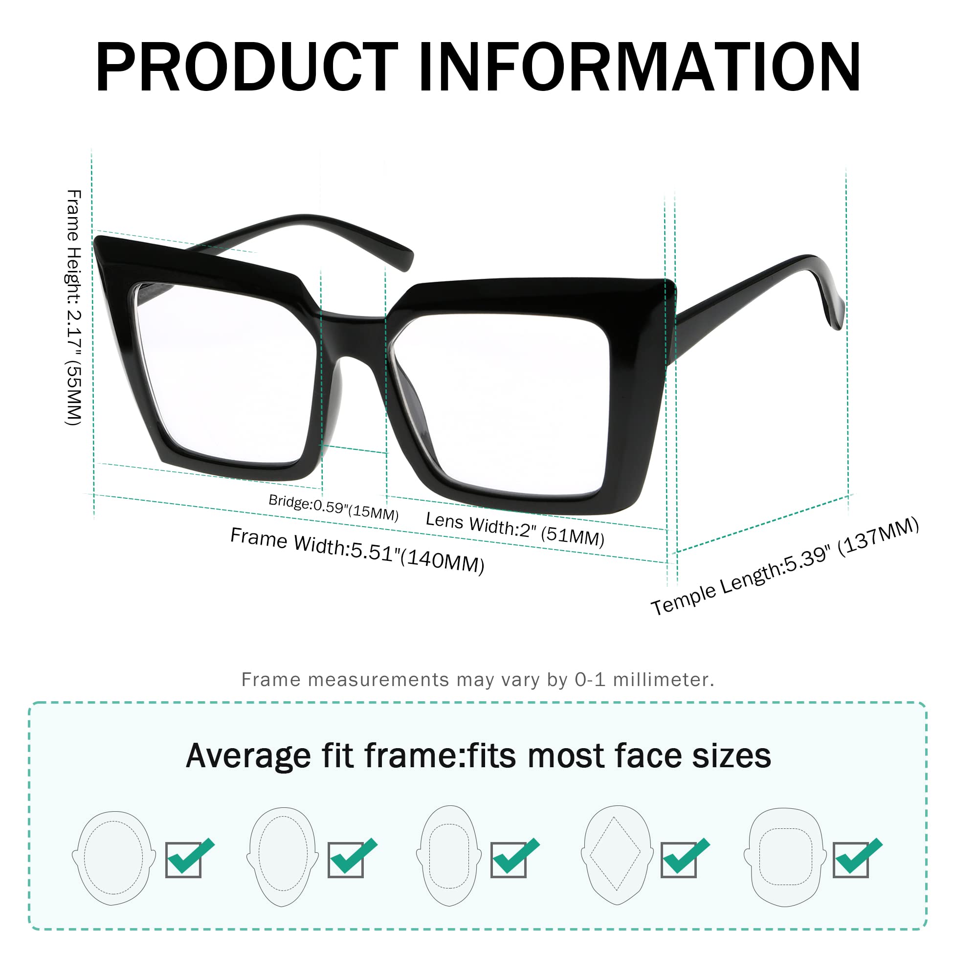 Eyekepper Photochromic Reading Glasses for Women - Lightweight Oversized Readers with Transition Lenses (Indoor/Outdoor Use) - Perfect for Reading, Driving, and Outdoor Activities