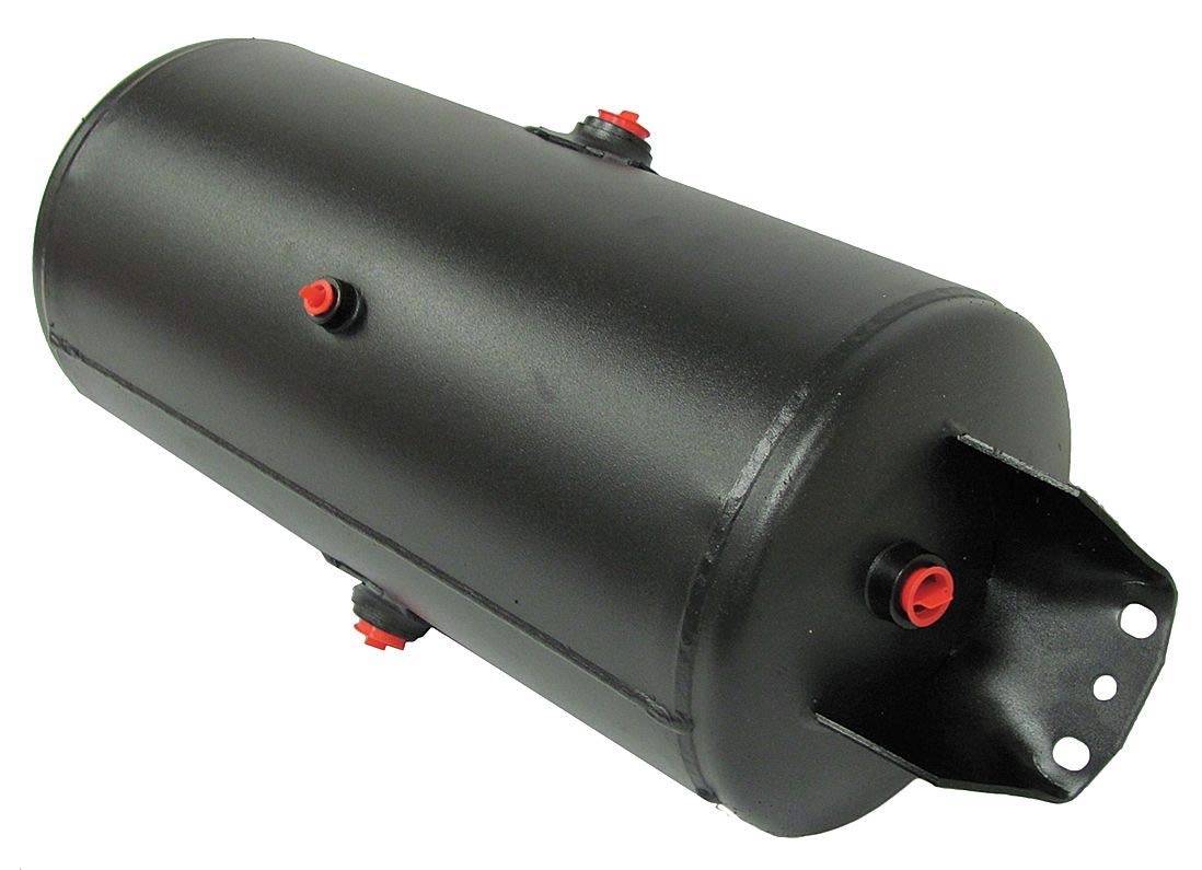 Velvac 035105 Steel Air Tank - Black Powder Coated for Heavy Duty Trucks & Trailers | Durable Air Brake System Component for Commercial Vehicles