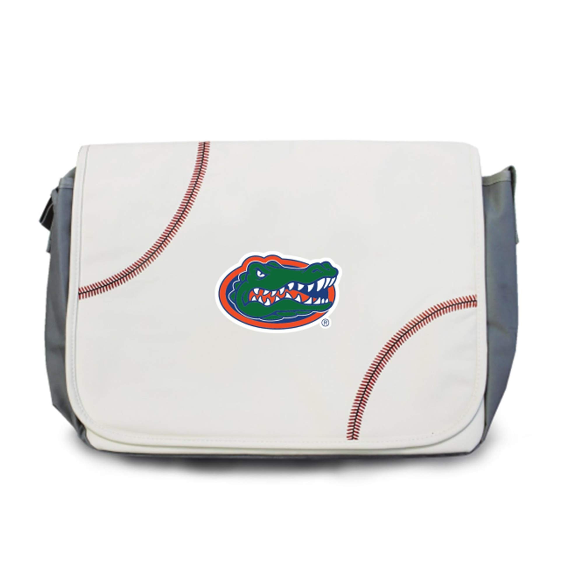 Florida Gators Genuine Leather Baseball Laptop Messenger Bag - Official College Team Design - Durable Shoulder Bag for MacBook & Notebooks - Perfect for School, Work & Travel Accessories