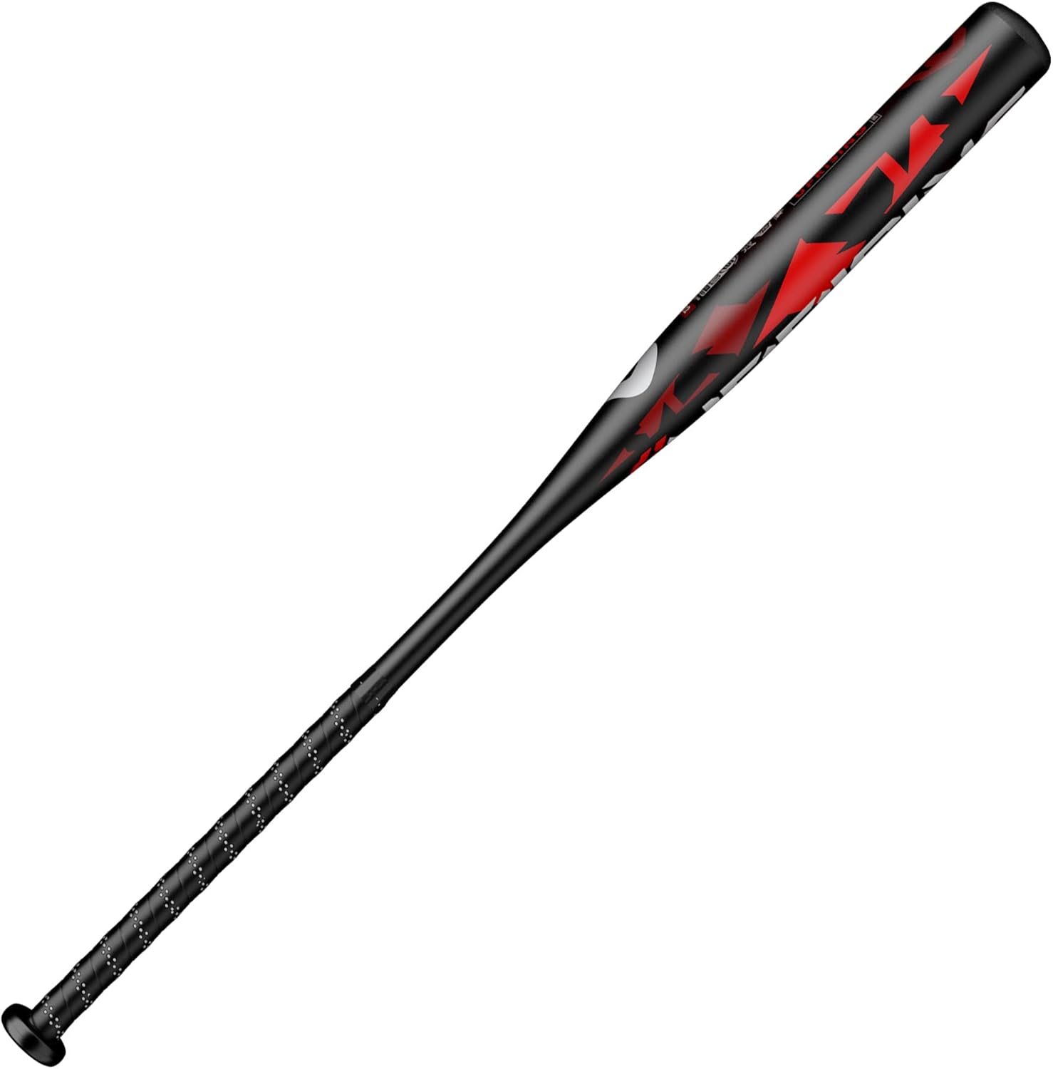 2022 DeMarini Uprising Slowpitch Softball Bat - Alloy Single Wall Design (Black/Red) for Competitive Games & Training Practice
