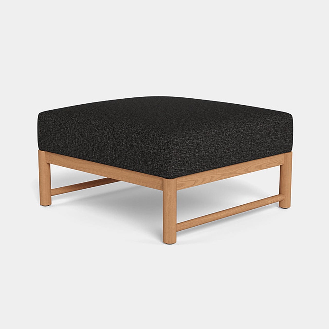 Premium Breeze XL Teak Outdoor Ottoman - Waterproof & Weather-Resistant Patio Furniture for Poolside, Garden, or Deck Relaxation