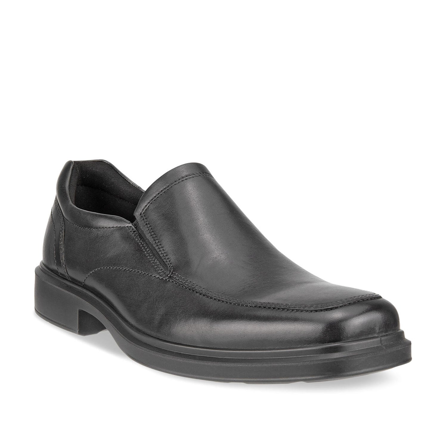 ECCO Men's Helsinki 2 Slip-On Loafers - Black Leather Casual Shoes for Work, Office & Travel | Comfortable Business Dress Shoes for Men