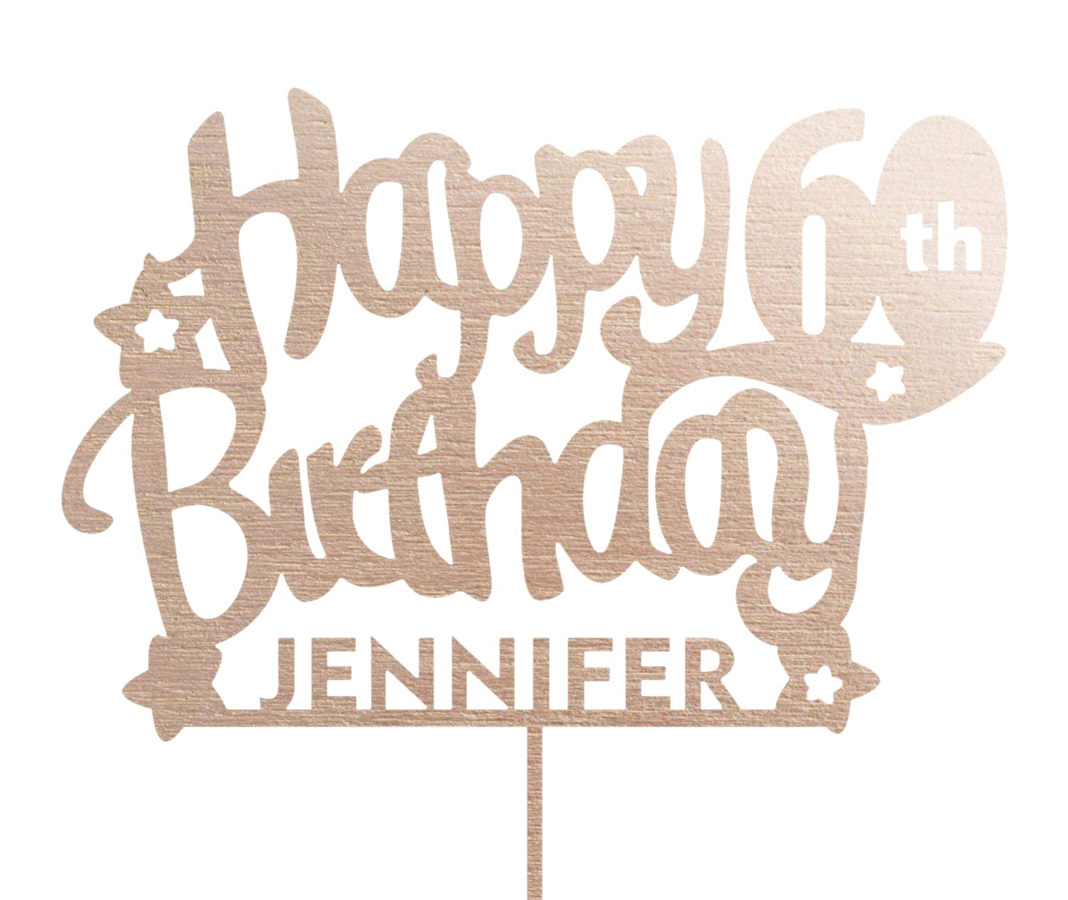 Custom 60th Birthday Cake Topper - Personalized Anniversary & Happy Birthday Cake Decorations - Perfect for Milestone Celebrations & Party Decor