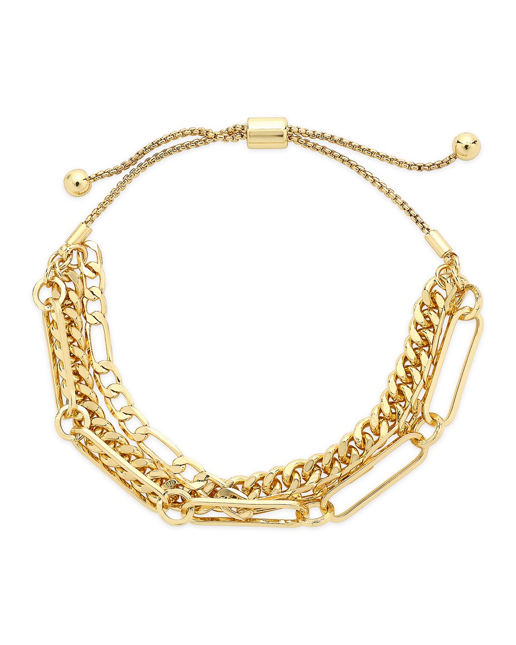 Layered Chain Bolo Bracelet for Women - Adjustable Leather Wrap Bracelet with Beaded Details - Boho Chic Jewelry for Casual Wear, Music Festivals & Everyday Accessories