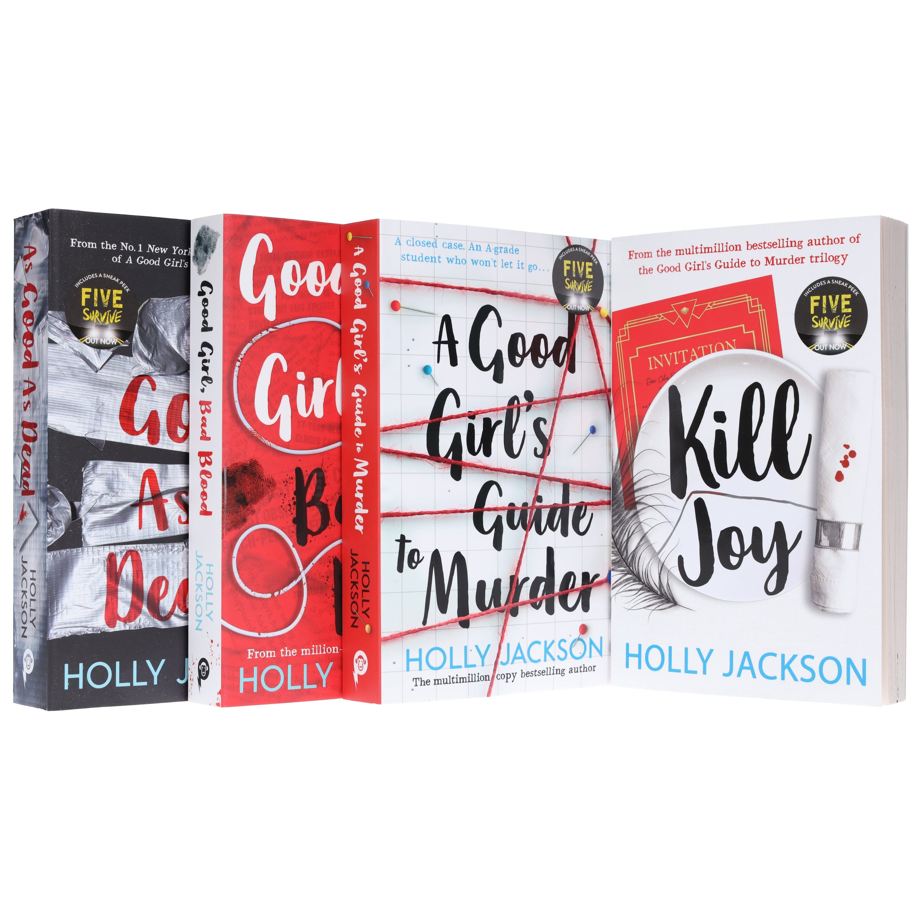 A Good Girl’s Guide To Murder Series By Holly Jackson - 4 Book Collection Set for Teens & Young Adults (Ages 14+) - Paperback Mystery Thriller Novels - Perfect for Book Clubs, Gifts & YA Readers