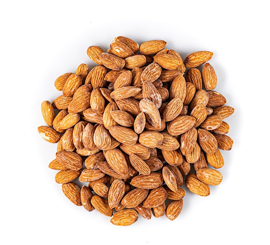 Sunburst Snacks Whole Almonds Dry Roasted & Salted 500g - Healthy Protein Snack for Keto, Paleo & Vegan Diets - Perfect for On-the-Go, Office & Travel Snacking