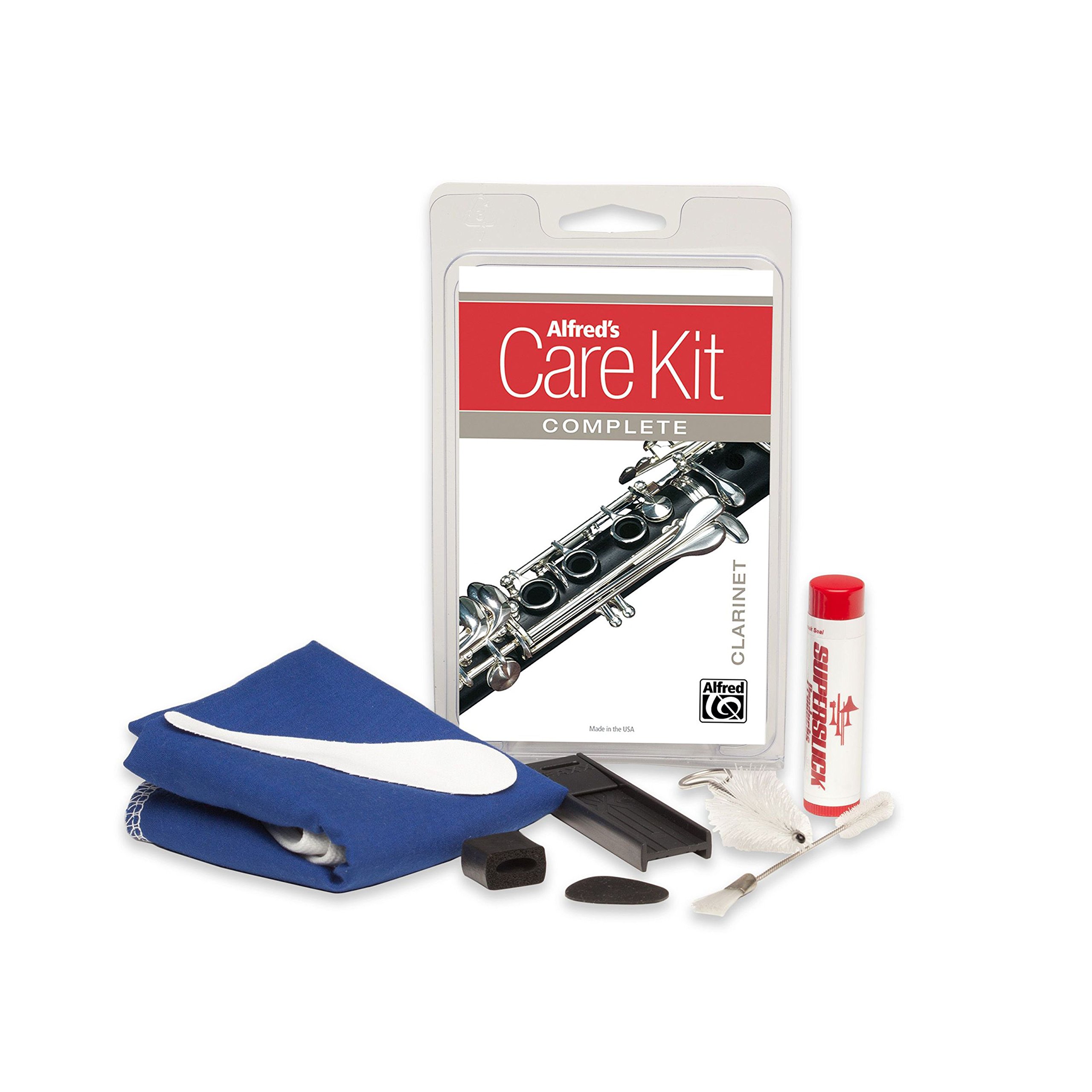 Alfred Music Publishing 99-1473291 Professional Clarinet Cleaning Kit - Woodwind Instrument Maintenance Tools for Musicians | Perfect for Daily Care & Performance Preparation