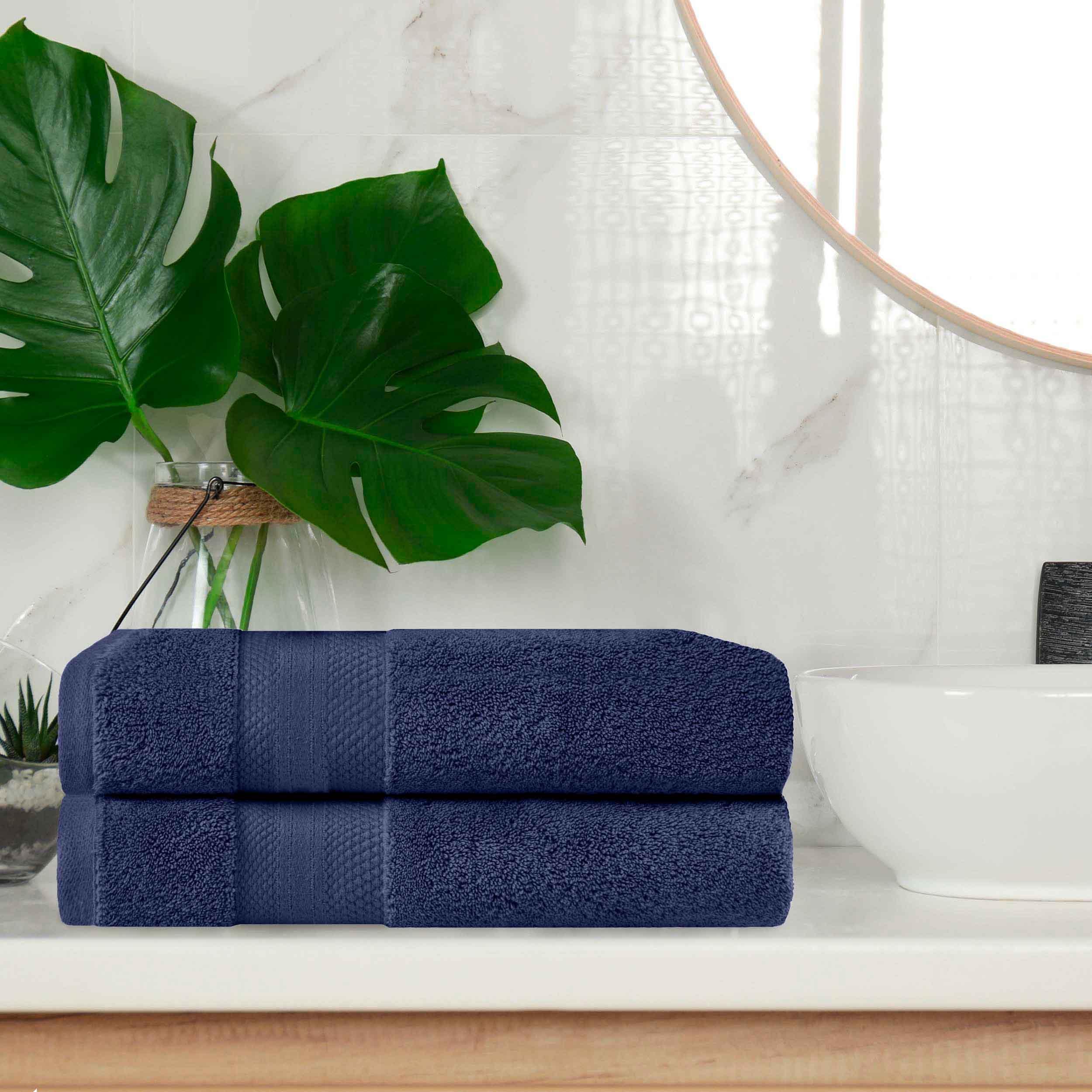 Premium 2-Piece Turkish Cotton Bath Towel Set - Ultra Soft, Highly Absorbent & Quick-Drying - Perfect for Spa, Bathroom & Luxury Home Use