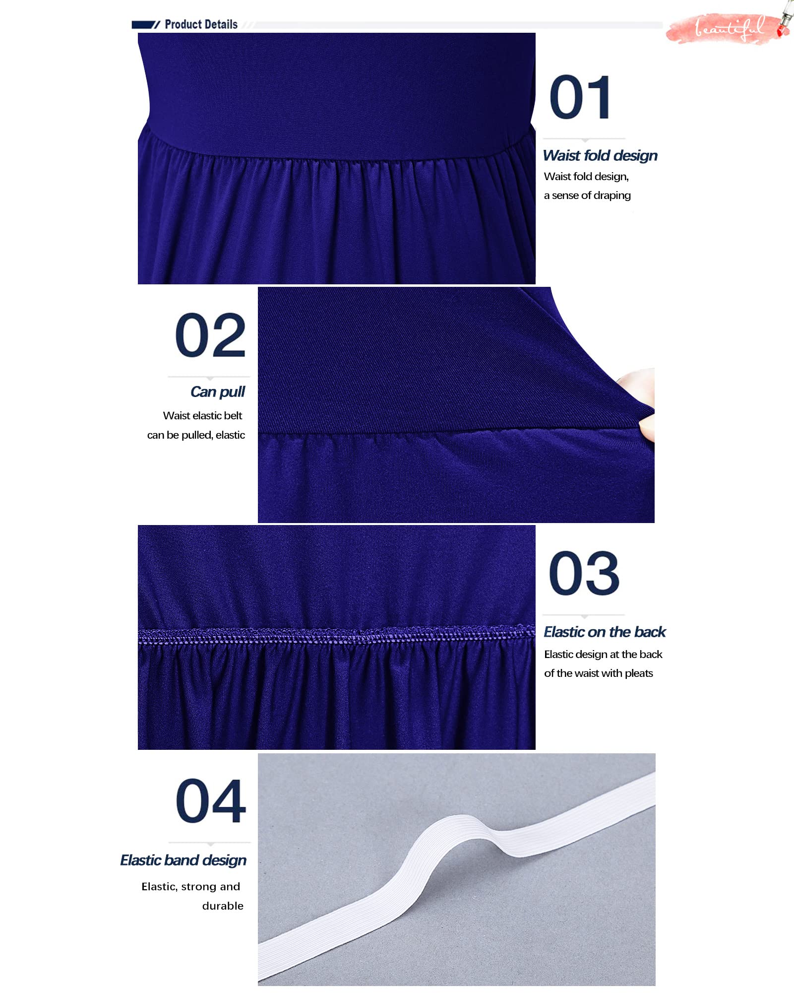 AUSELILY Women's Long Sleeve Casual Maxi Dress with Pockets - Loose Plain Flowy Dress for Everyday Wear, Work & Date Night | 2025 New Collection