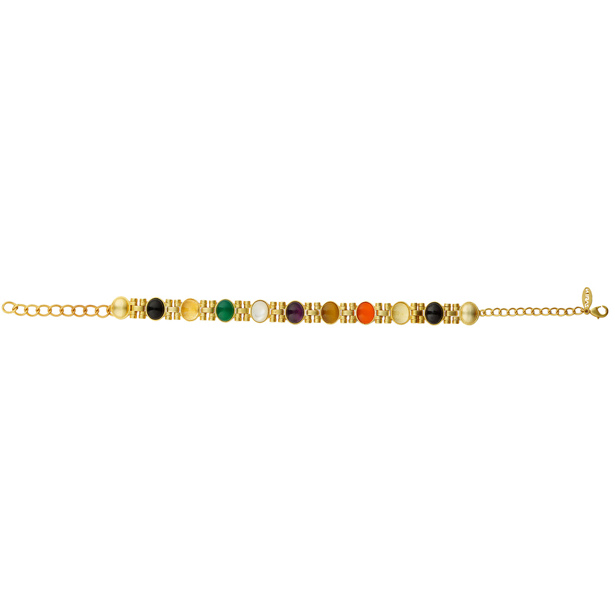 Navratna Choker Necklace with 9 Gemstones - Power Moves Spiritual Jewelry for Women | Perfect for Meditation, Yoga & Festive Occasions