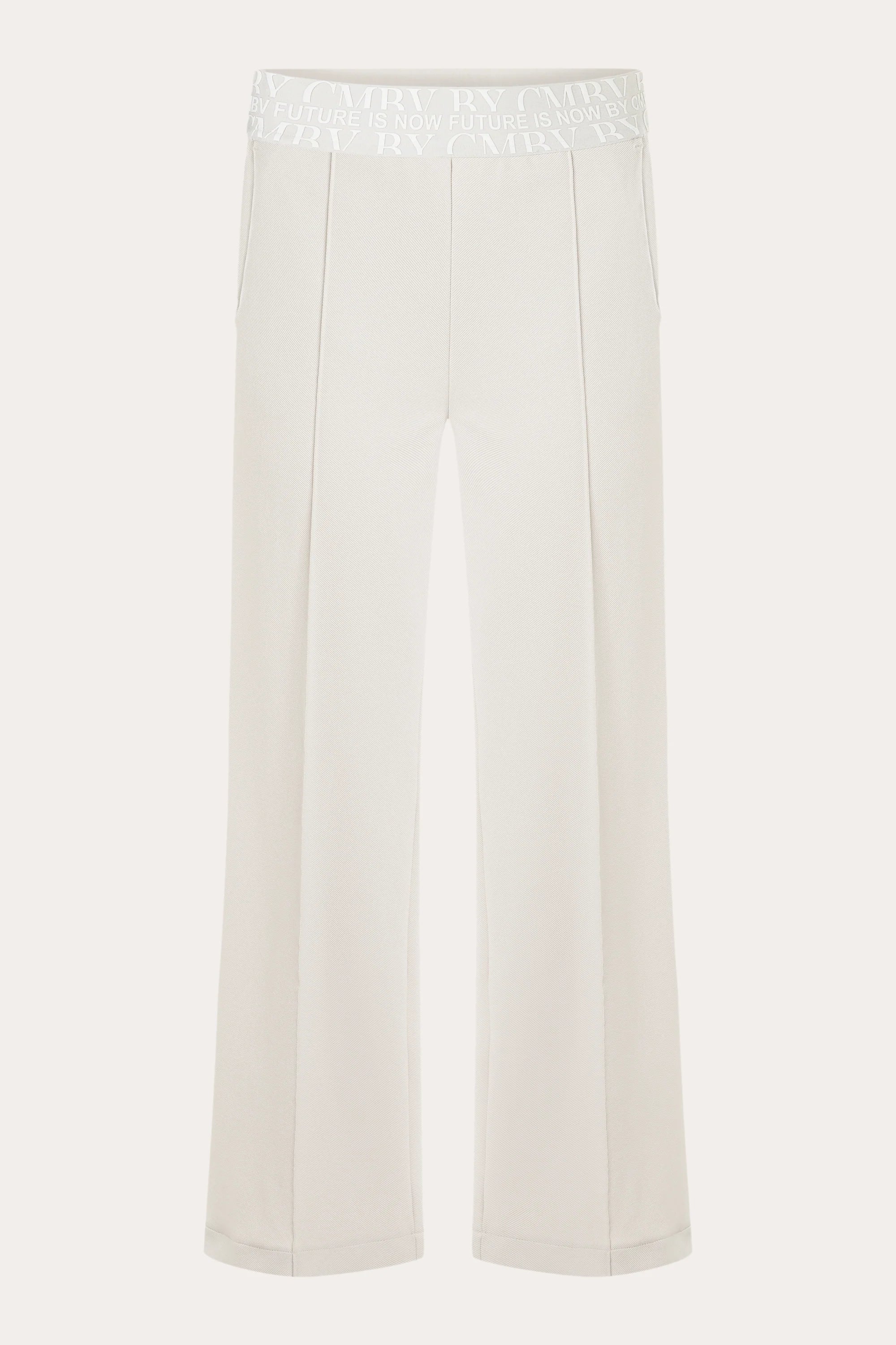 Cameron Pant Frost White - Women's High Waisted Casual Trousers for Office, Travel & Everyday Wear